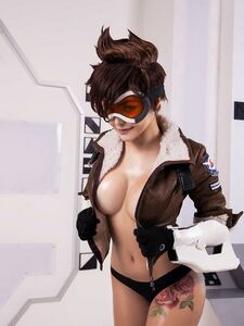 Kalinka Fox Overwatch Tracer Cosplay OnlyFans Set geleakt