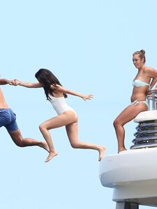 Selena Gomez See-Through One-Piece Set Leaked