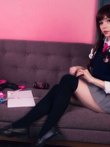 Kediboynuz oyunu. d.va. overwatch. okul kızı (15 resim)